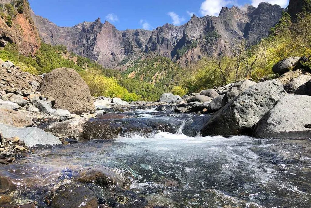 Caldera de Taburiente National Park in La Palma near Casa Arash